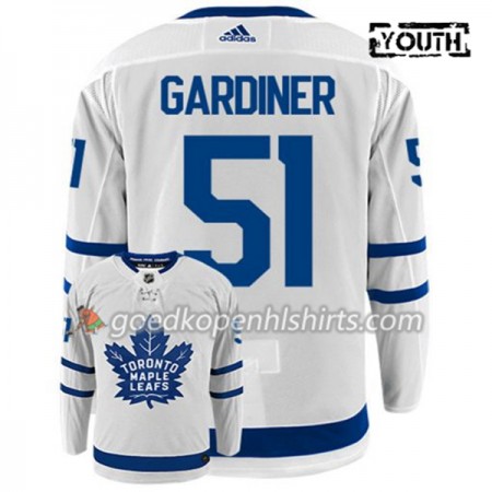 Toronto Maple Leafs JAKE GARDINER 51 Adidas Wit Authentic Shirt - Kinderen